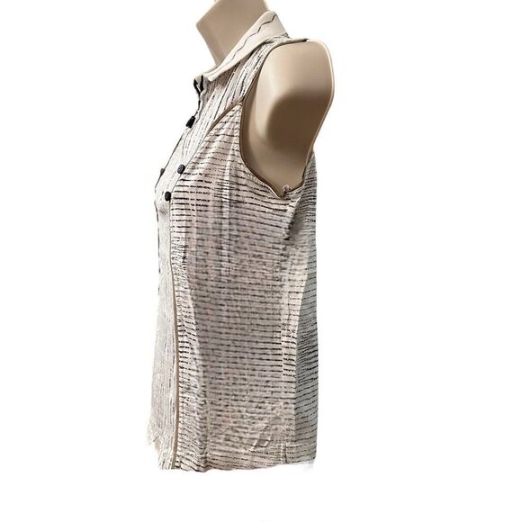 Jamie Sadock ~ Women’s Collared  Sleeveless Top ~ size Medium ~ 100% Cotton - Picture 3 of 14
